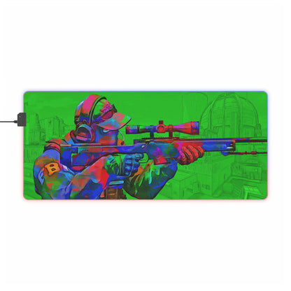 CS:GO - Toxic - Green RGB LED Mouse Pad (Desk Mat)